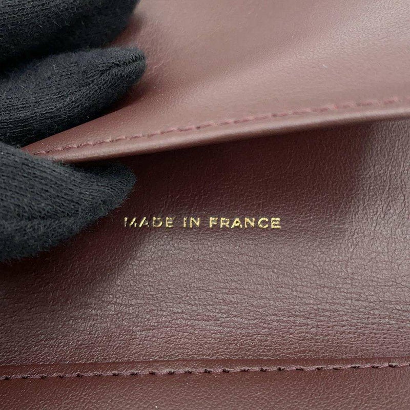 シャネル 三つ折り財布 クラシック スモール フラップ ウォレット キャビアスキン AP0231 CHANEL 黒