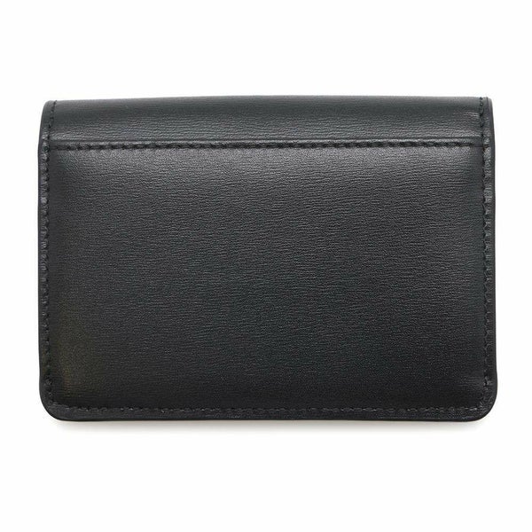 セリーヌ カードケース トリオンフ フラップ付きカードホルダー シャイニーカーフレザー 10I583 CELINE 名刺入れ 黒 財布