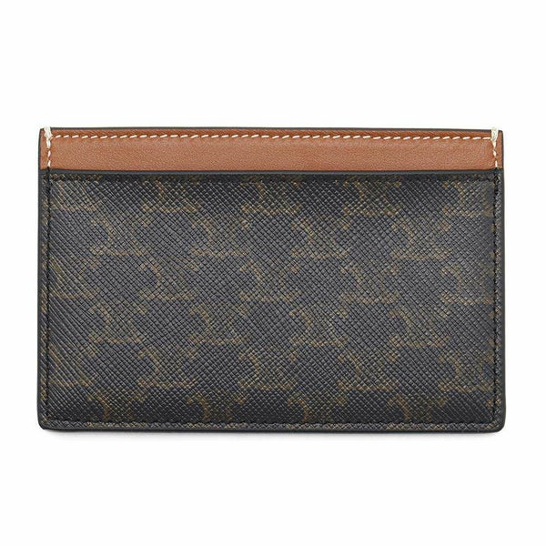 セリーヌ カードケース トリオンフ PVC 10B702 CELINE パスケース 財布 ブラウン