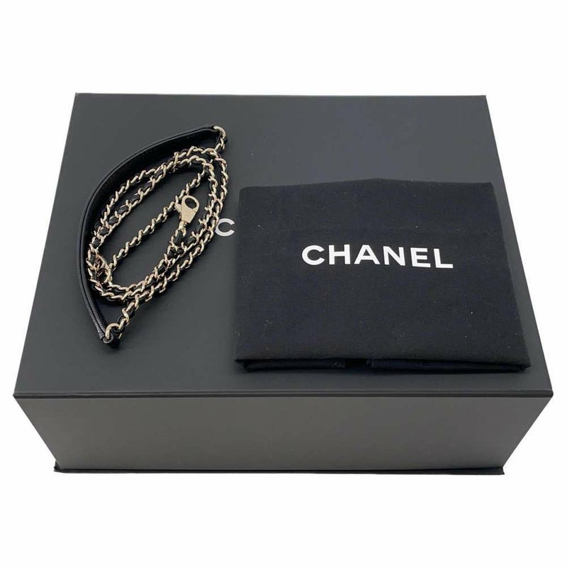 シャネル ハンドバッグ ココマーク マトラッセ トップハンドル ミニ フラップ キャビアスキン AS2215 CHANEL 2way 黒