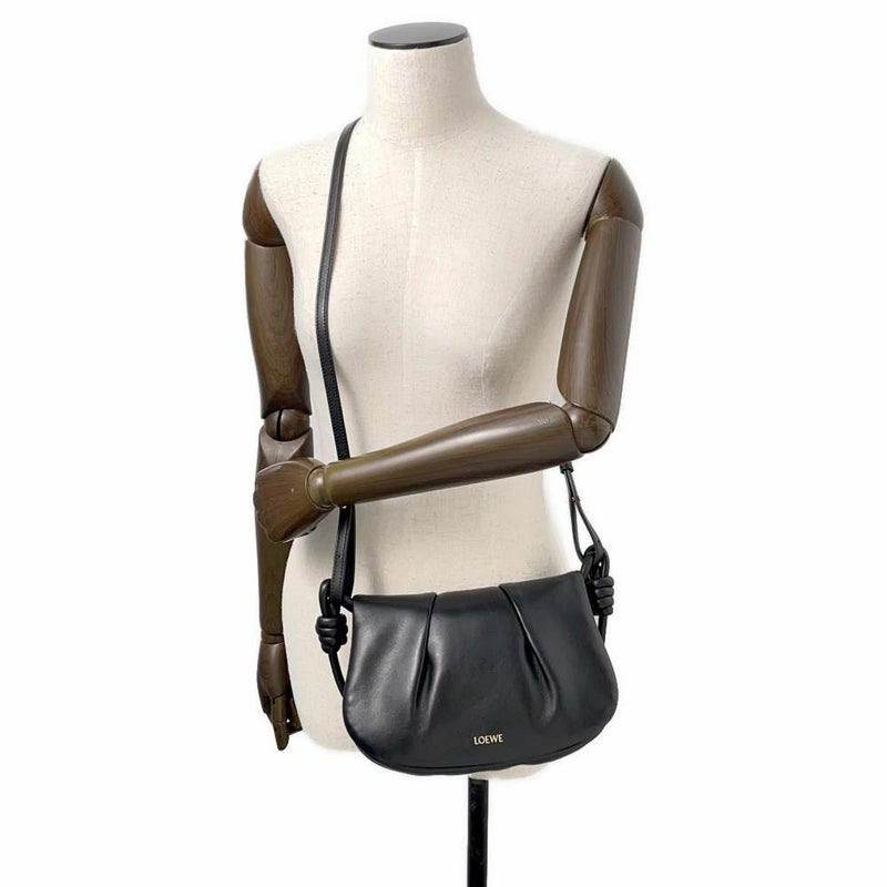 ロエベ ショルダーバッグ パセオ サッチェル A709Q89X01 LOEWE 2way 黒