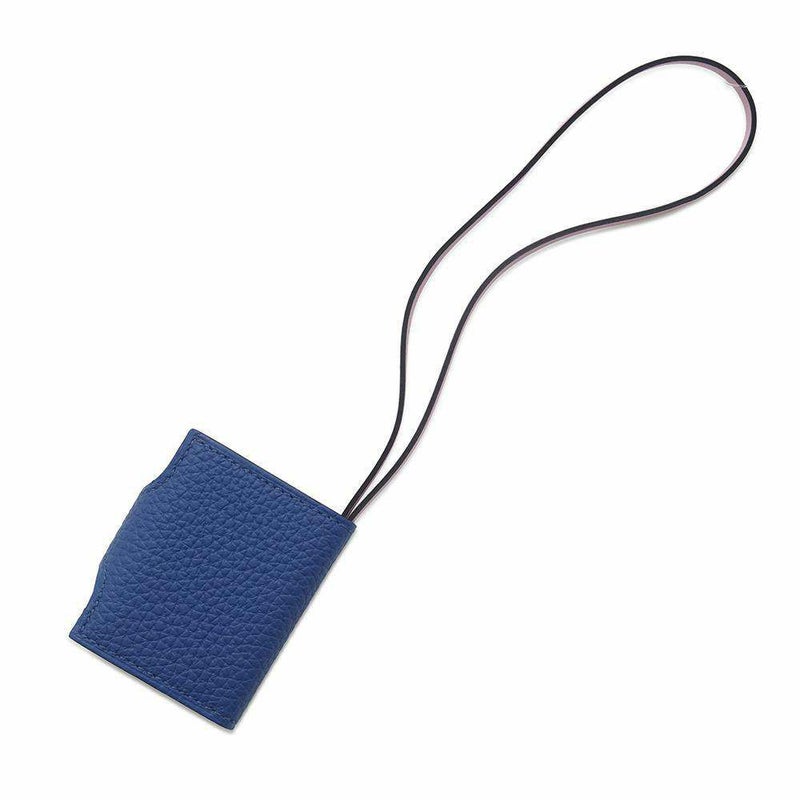 エルメス バッグチャーム ユリス ナノ ヴェルソ ブルーフランス/モーヴシルベストル トゴ/スイフト Z刻印