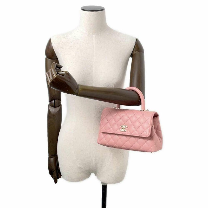 シャネル ハンドバッグ マトラッセ ココマーク ココハンドル キャビアスキン A92990 CHANEL 2way