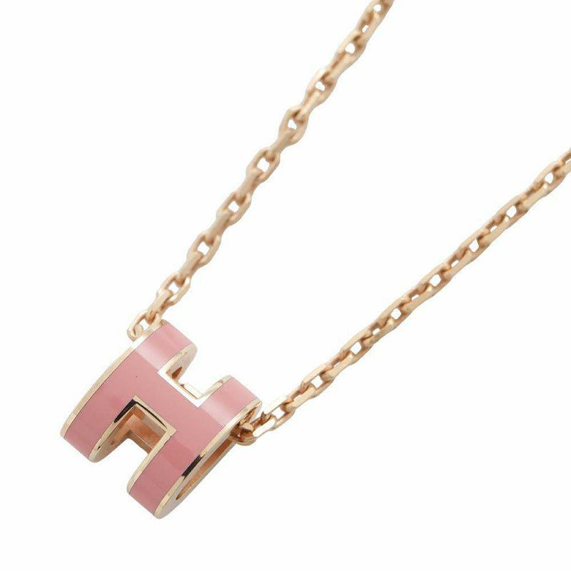 エルメス ネックレス ミニ・ポップアッシュ ピンク/ピンクゴールド金具 HERMES アクセサリー