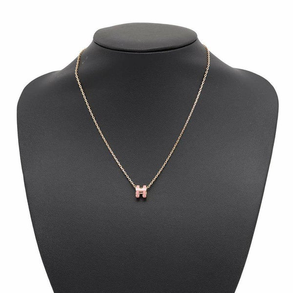 エルメス ネックレス ミニ・ポップアッシュ ピンク/ピンクゴールド金具 HERMES アクセサリー