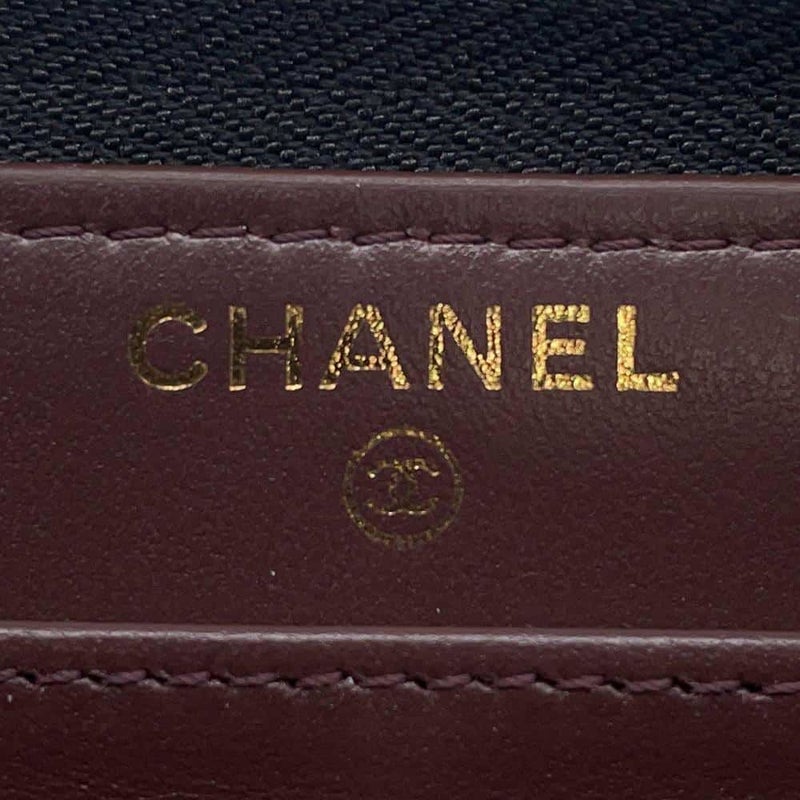 シャネル 長財布 クラシック ロング ジップ ウォレット ココマーク マトラッセ キャビアスキン AP0242 CHANEL 黒