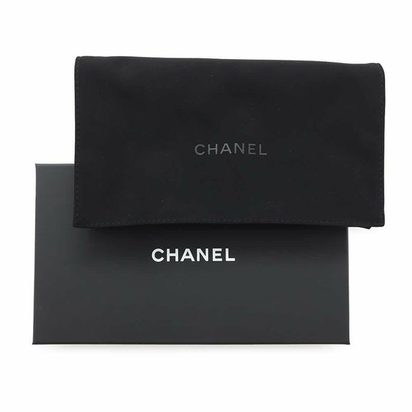 シャネル 長財布 クラシック ロング ジップ ウォレット ココマーク マトラッセ キャビアスキン AP0242 CHANEL 黒