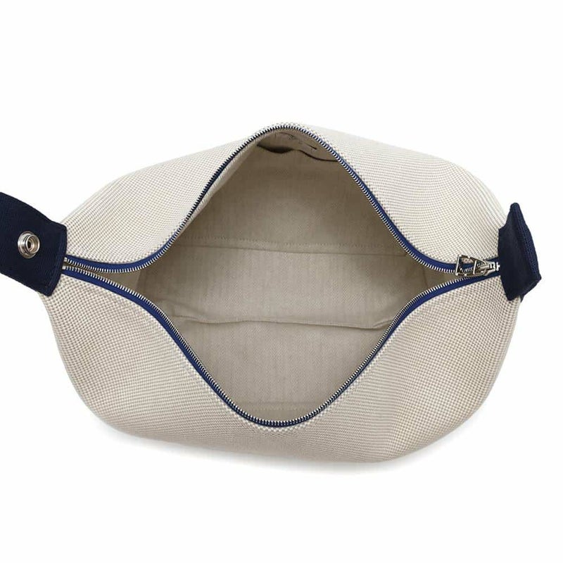 エルメス ポーチ ブリッド・ア・ブラックGM カブリオル グリスペール/シルバー金具 キャンバス HERMES