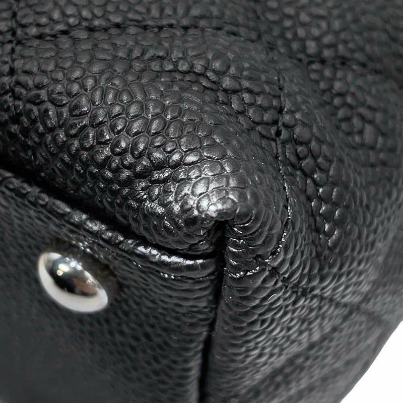 シャネル チェーンショルダーバッグ ココマーク マトラッセ ホーボーバッグ A66802 CHANEL 黒