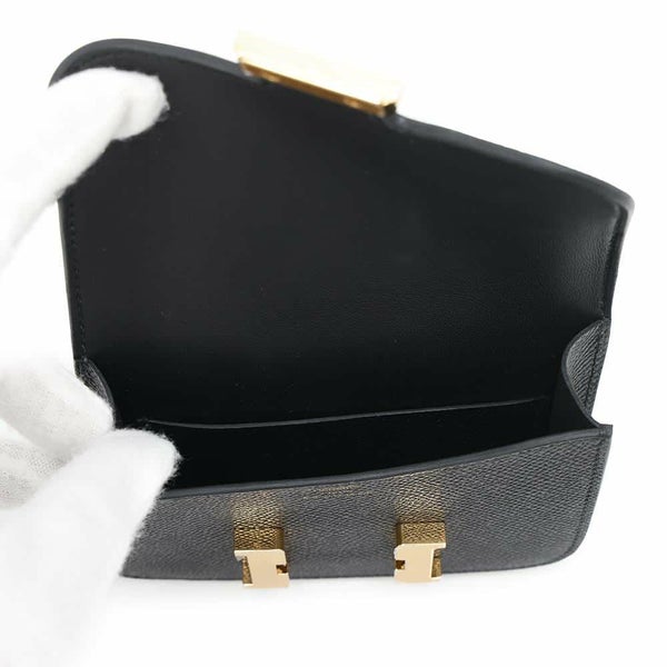 エルメス 財布 コンスタンス スリム ブラック/ゴールド金具 エプソン W刻印 HERMES 財布 黒