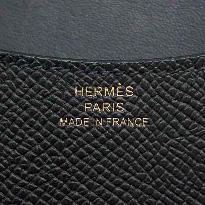 エルメス 財布 コンスタンス スリム ブラック/ゴールド金具 エプソン W刻印 HERMES 財布 黒