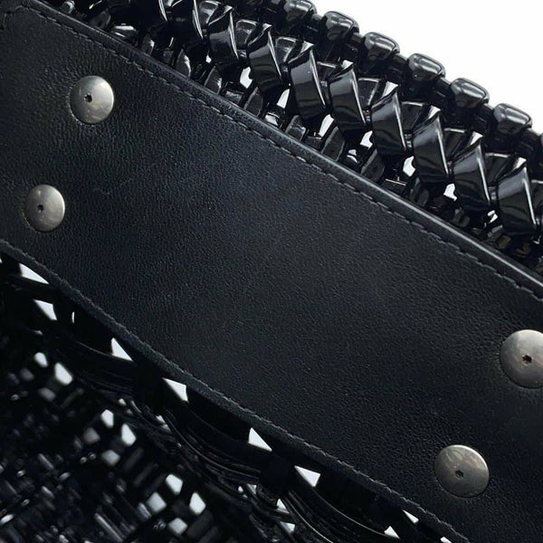 バレンシアガ ハンドバッグ ビストロ XS パテントレザー 671342 BALENCIAGA 2wayショルダーバッグ バスケットバッグ 黒