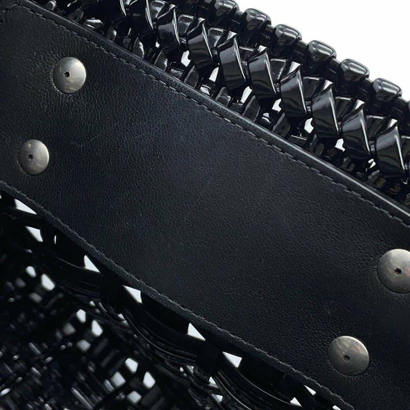 バレンシアガ ハンドバッグ ビストロ XS パテントレザー 671342 BALENCIAGA 2wayショルダーバッグ バスケットバッグ 黒