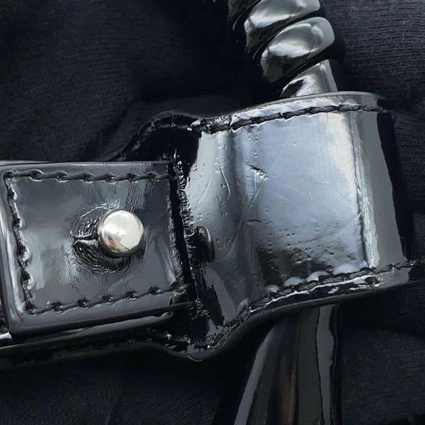 バレンシアガ ハンドバッグ ビストロ XS パテントレザー 671342 BALENCIAGA 2wayショルダーバッグ バスケットバッグ 黒