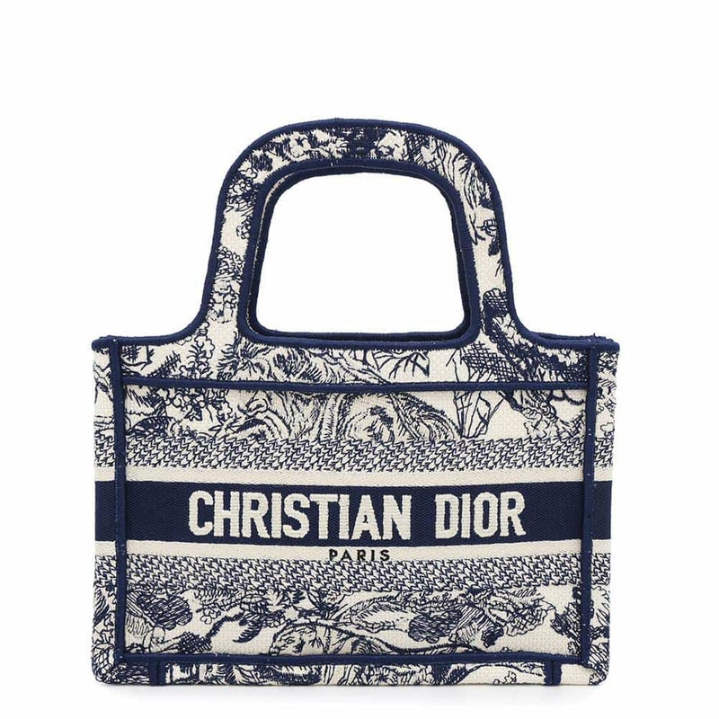 クリスチャン・ディオール トートバッグ ブックトート ミニ トワル ドゥ ジュイ キャンバス Christian Dior バッグ セール品