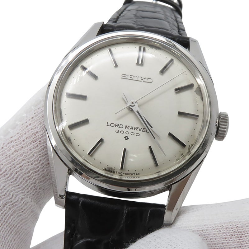 セイコー ロードマーベル 36000 5740-8000 SEIKO 腕時計 シルバー文字盤