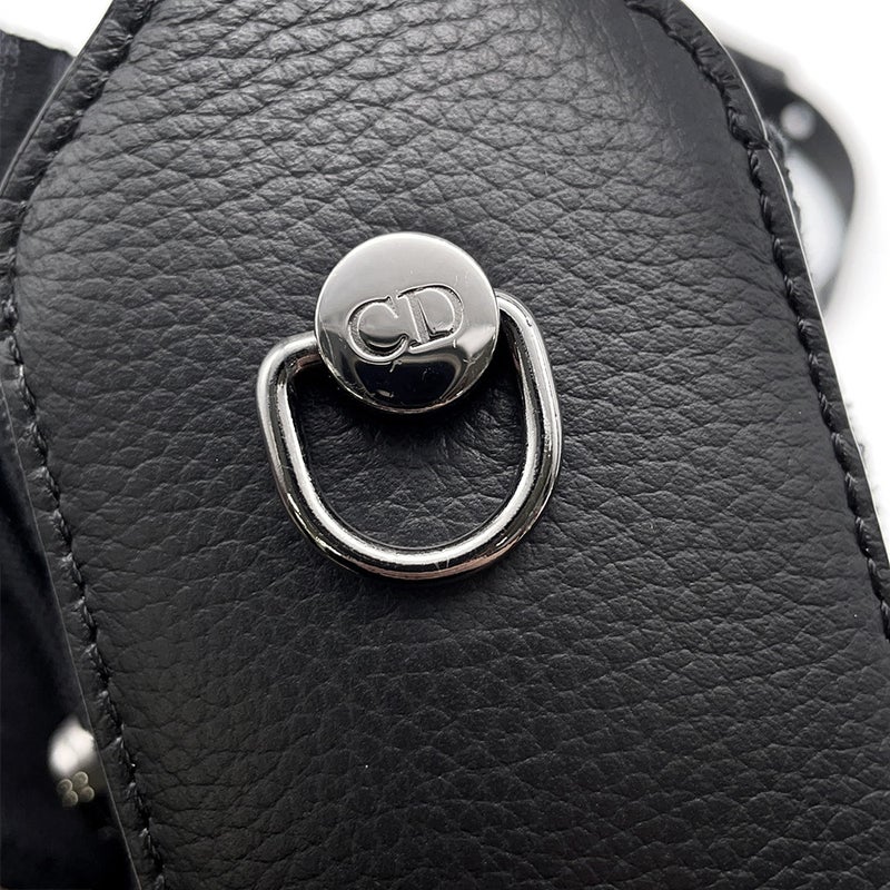 クリスチャン・ディオール ショルダーバッグ オブリーク バケット キャンバス 2LECA594 Christian Dior バッグ 黒