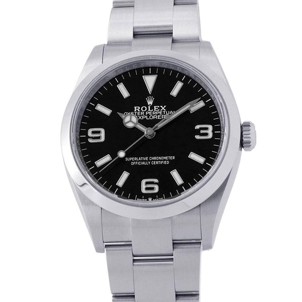 ロレックス エクスプローラー ランダムシリアル ルーレット 124270 ROLEX 腕時計 ウォッチ 黒文字盤 ロレックス エクスプローラー ランダムシリアル ルーレット 124270