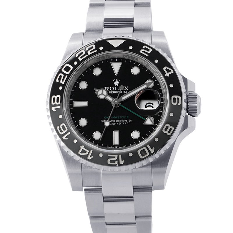 ロレックス GMTマスター2 ランダムシリアル ルーレット 126710GRNR ROLEX 腕時計 黒文字盤