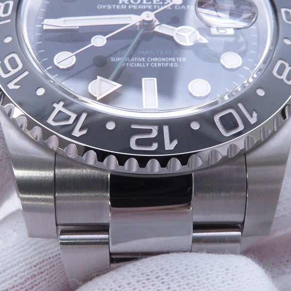 ロレックス GMTマスター2 ランダムシリアル ルーレット 126710GRNR ROLEX 腕時計 黒文字盤