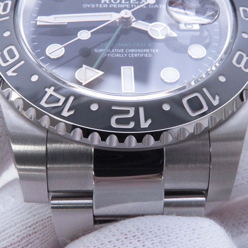 ロレックス GMTマスター2 ランダムシリアル ルーレット 126710GRNR ROLEX 腕時計 黒文字盤