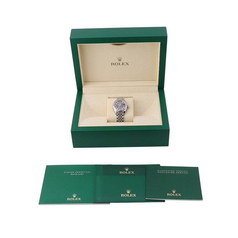 ロレックス レディ デイトジャスト SS/K18WG 279174 ROLEX 腕時計 ダーググレー文字盤 10Pダイヤ