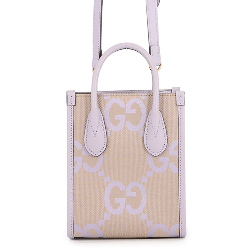 グッチ ハンドバッグ ジャンボGGキャンバス ミニトート 671623 GUCCI バッグ 2way ショルダー ミニバッグ