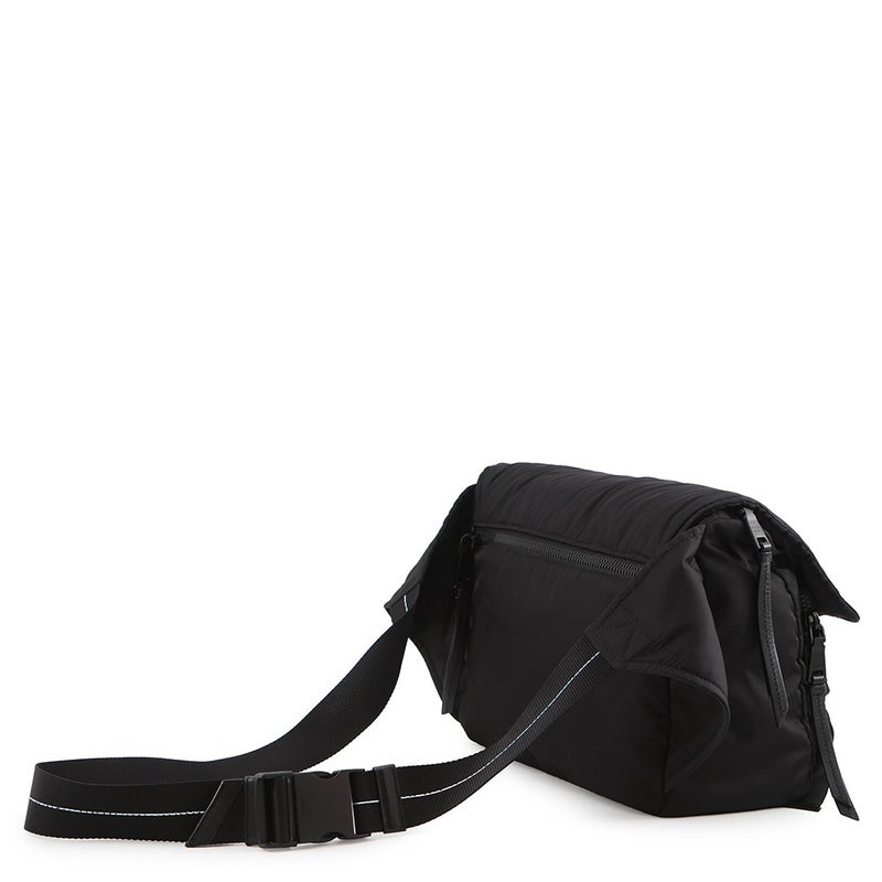 プラダ ショルダーバッグ ロゴ テスートナイロン 1BD157 PRADA メッセンジャーバッグ 黒