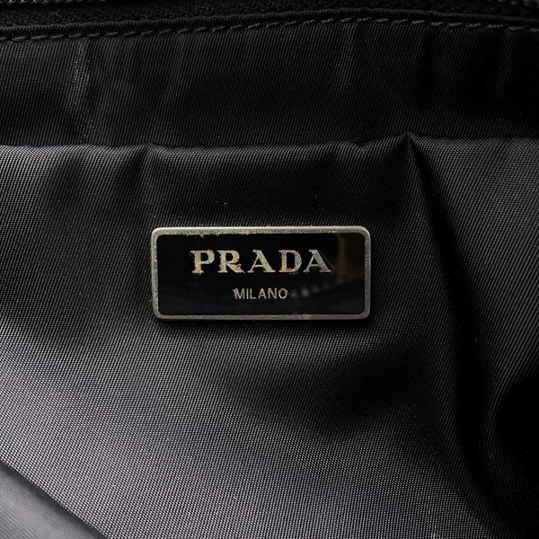 プラダ ショルダーバッグ ロゴ テスートナイロン 1BD157 PRADA メッセンジャーバッグ 黒