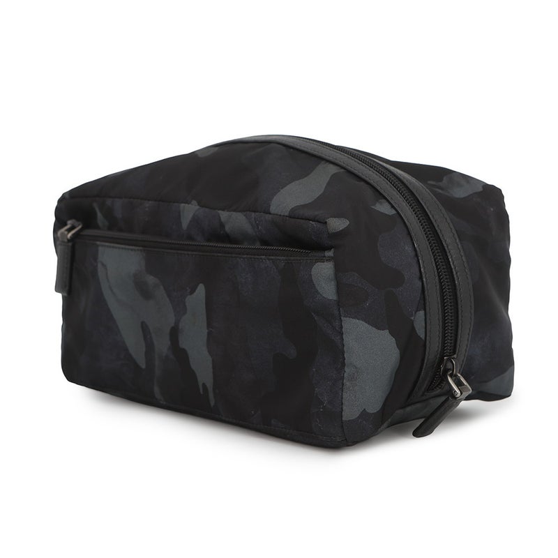 プラダ ポーチ トライアングルロゴ カモフラージュ 2NA029 PRADA バッグ メンズ 黒