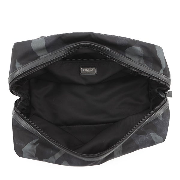 プラダ ポーチ トライアングルロゴ カモフラージュ 2NA029 PRADA バッグ メンズ 黒
