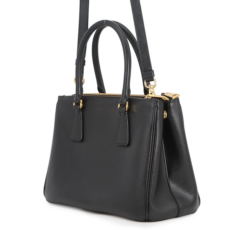 プラダ ハンドバッグ ガレリア サフィアーノ レザー 1BA863 PRADA 2wayショルダーバッグ 黒