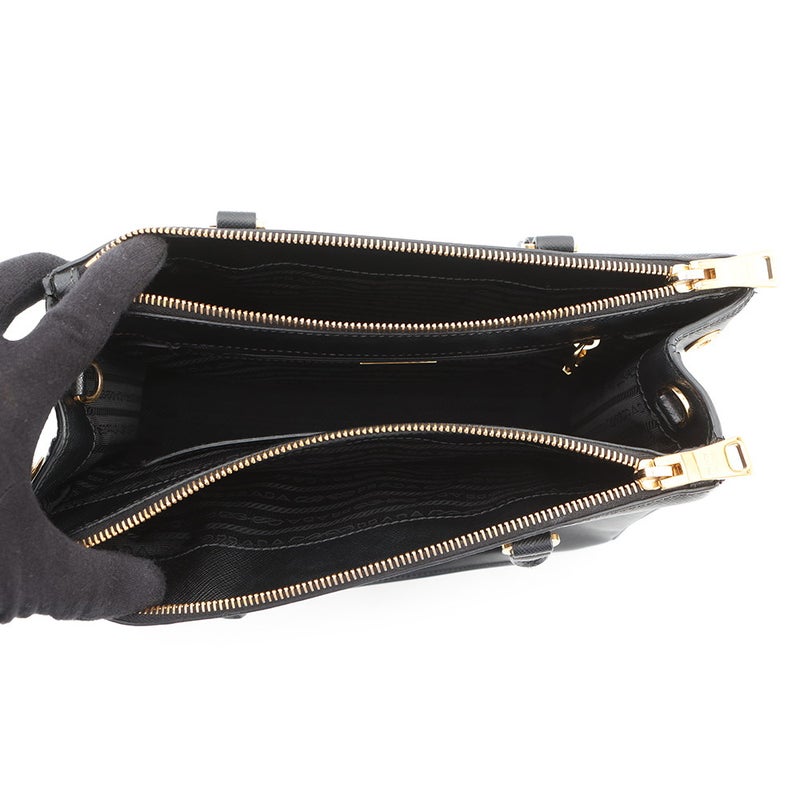 プラダ ハンドバッグ ガレリア サフィアーノ レザー 1BA863 PRADA 2wayショルダーバッグ 黒