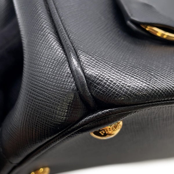 プラダ ハンドバッグ ガレリア サフィアーノ レザー 1BA863 PRADA 2wayショルダーバッグ 黒