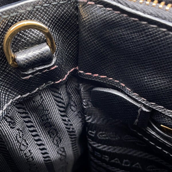 プラダ ハンドバッグ ガレリア サフィアーノ レザー 1BA863 PRADA 2wayショルダーバッグ 黒