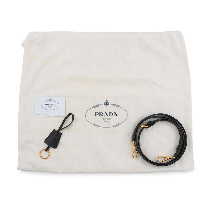 プラダ ハンドバッグ ガレリア サフィアーノ レザー 1BA863 PRADA 2wayショルダーバッグ 黒