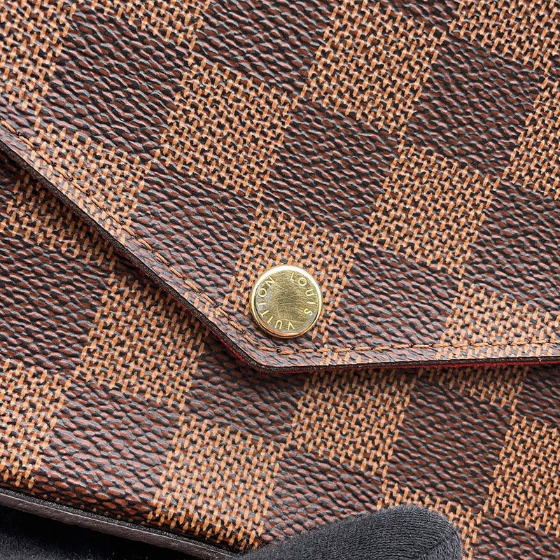 ルイヴィトン チェーンウォレット ダミエ・エベヌ ポシェット・フェリシー N40492 LOUIS VUITTON