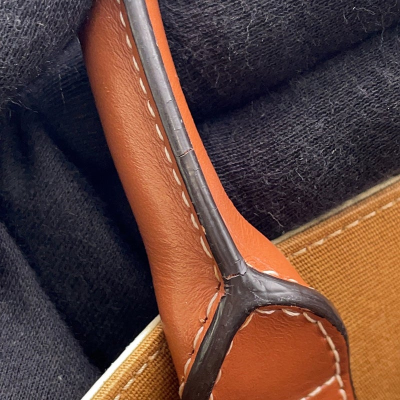 セリーヌ ハンドバッグ トリオンフ ミニ バーティカル カバ PVC/レザー 194372 CELINE 2wayショルダーバッグ 白