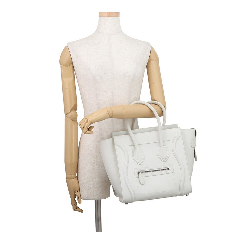 セリーヌ ハンドバッグ ラゲージ マイクロショッパー 189793 CELINE バッグ 白