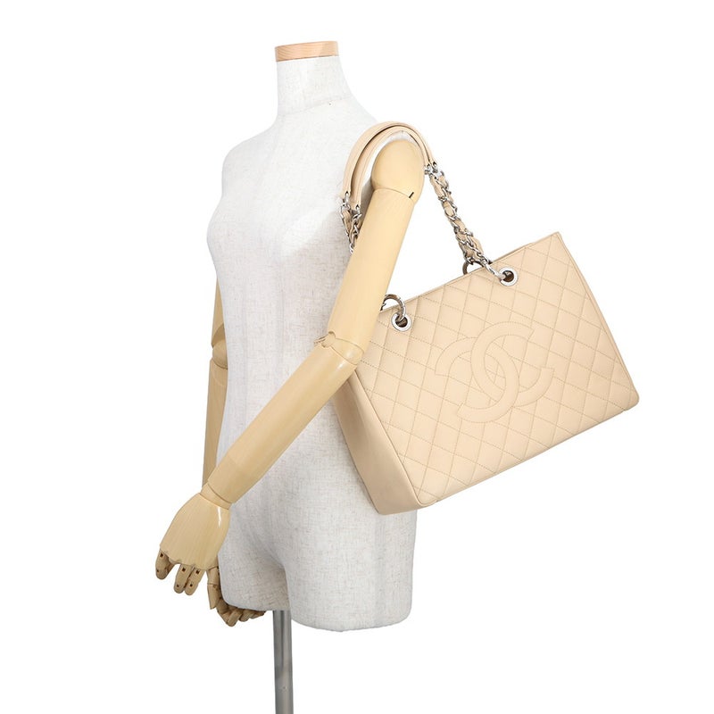 シャネル チェーントートバッグ ココマーク マトラッセ GST キャビアスキン A50995 CHANEL