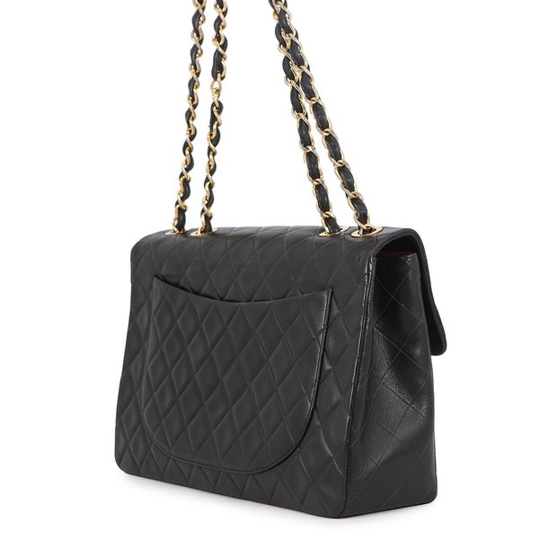 シャネル チェーンショルダーバッグ マトラッセ33 ココマーク ラムスキン Wチェーン  A04412 CHANEL バッグ デカマト 黒