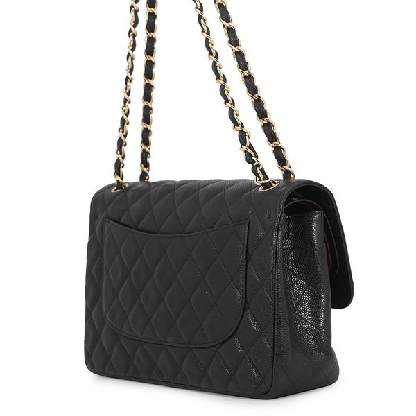 シャネル チェーンショルダーバッグ マトラッセ30 キャビアスキン ココマーク A58600 CHANEL バッグ 黒