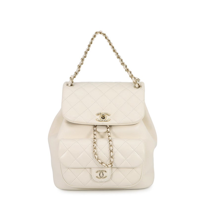 シャネル リュック マトラッセ ココマーク ラムスキン AS2908 CHANEL バッグ バックパック 白