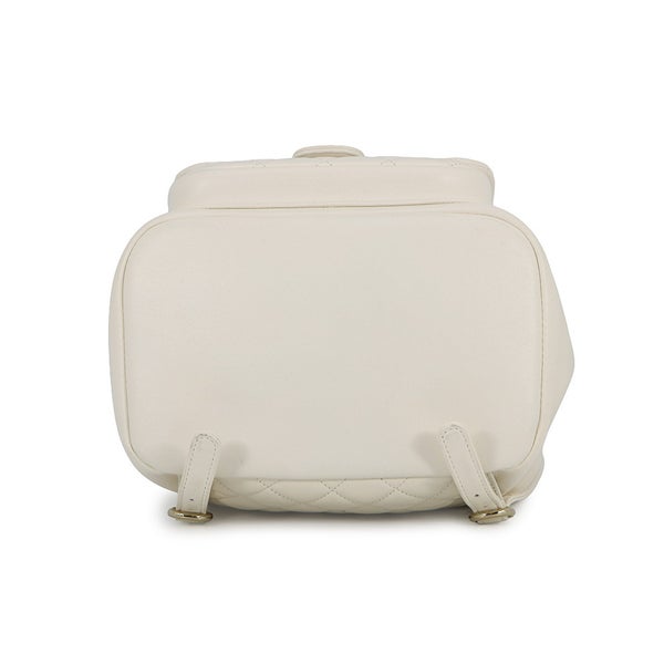シャネル リュック マトラッセ ココマーク ラムスキン AS2908 CHANEL バッグ バックパック 白