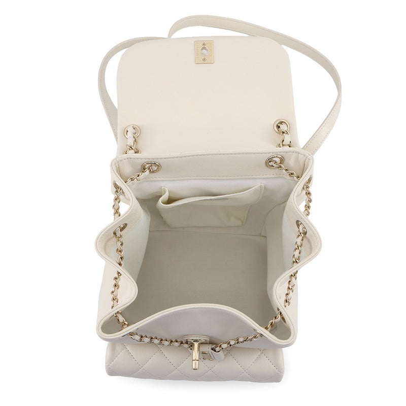 シャネル リュック マトラッセ ココマーク ラムスキン AS2908 CHANEL バッグ バックパック 白