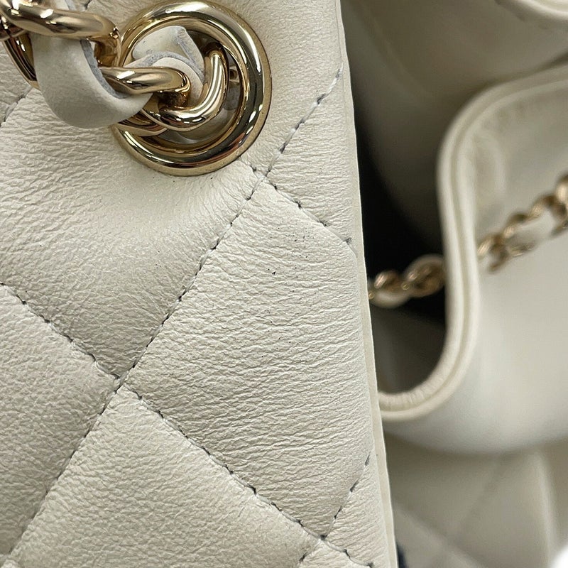 シャネル リュック マトラッセ ココマーク ラムスキン AS2908 CHANEL バッグ バックパック 白
