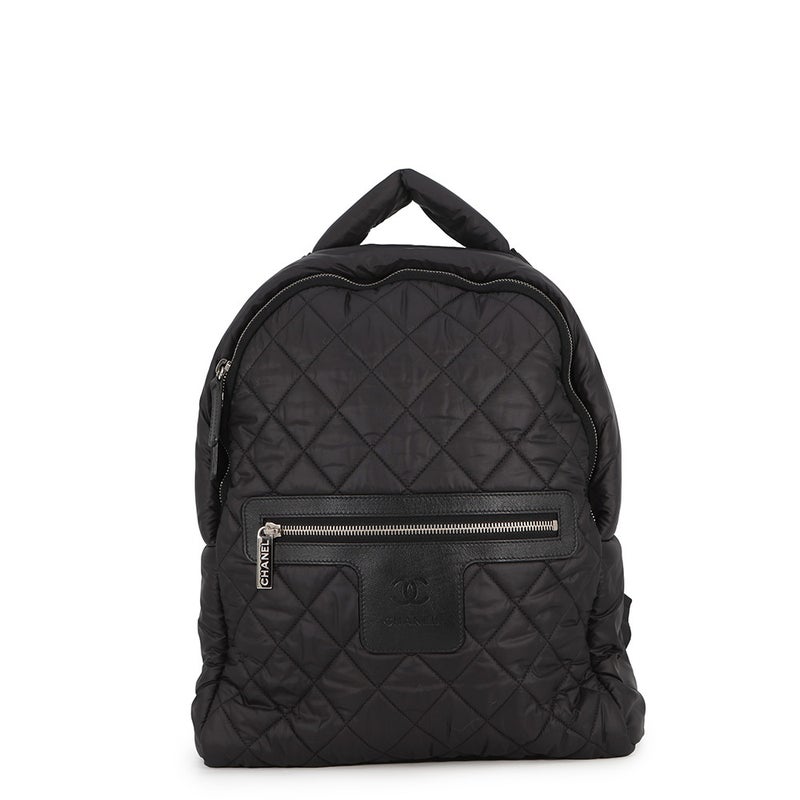 シャネル リュック コココクーン キルティング マトラッセ ココマーク ナイロン A92559 CHANEL バッグ バックパック 黒