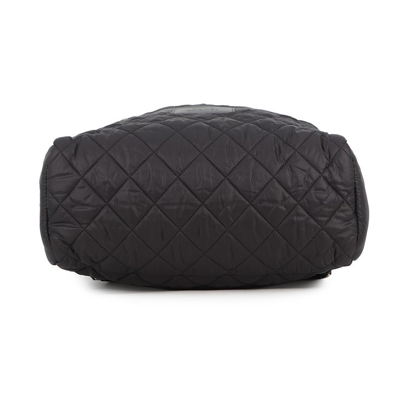 シャネル リュック コココクーン キルティング マトラッセ ココマーク ナイロン A92559 CHANEL バッグ バックパック 黒
