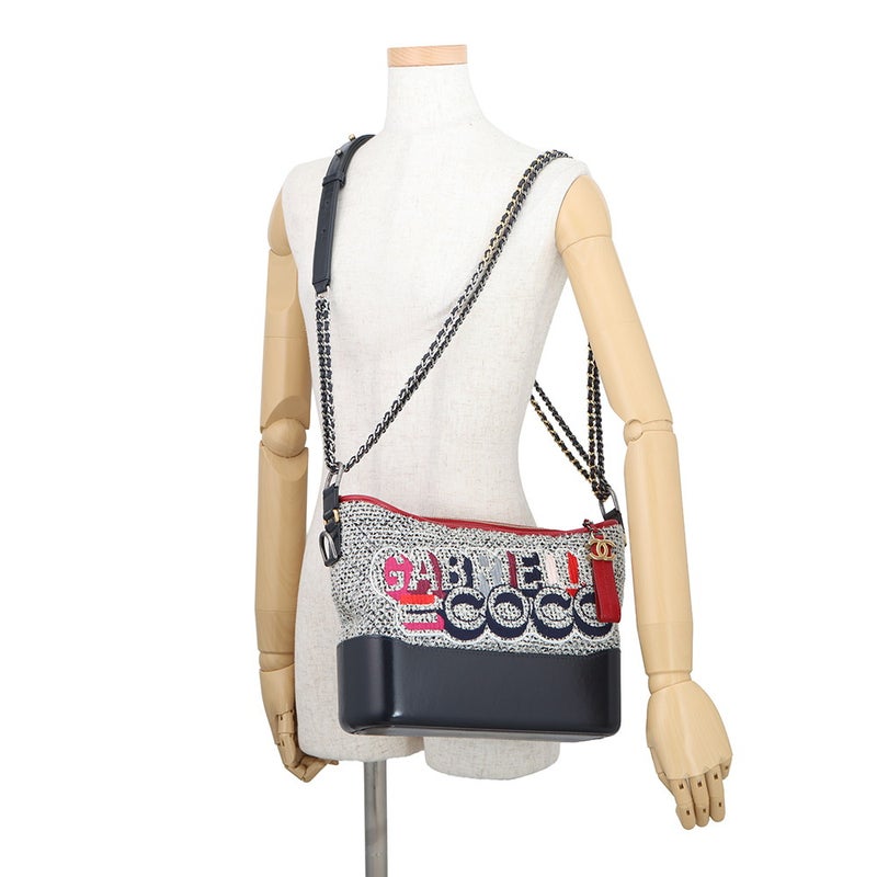 シャネル チェーンショルダーバッグ ガブリエル ドゥ シャネル ミディアム ホーボー ツイード A93824 CHANEL