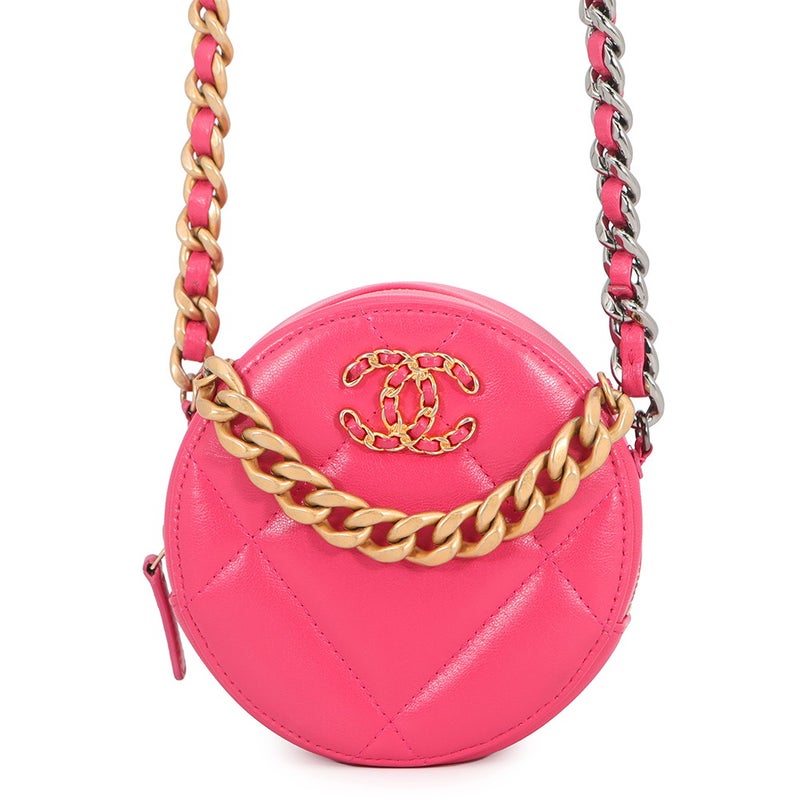 シャネル チェーンショルダーバッグ シャネル19 マトラッセ ココマーク ラムスキン AP0945 CHANEL